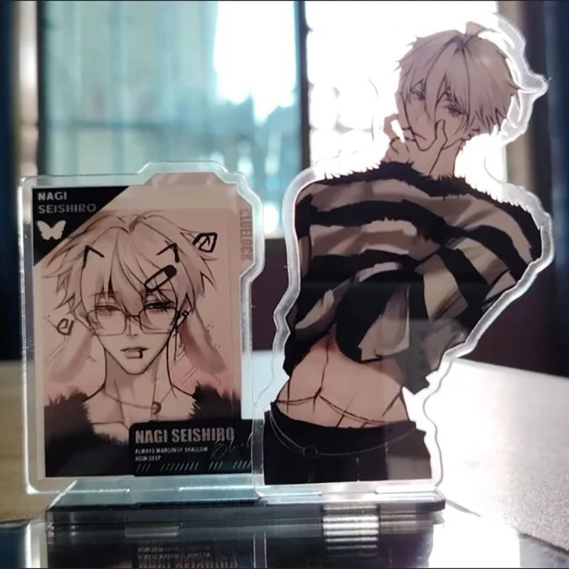 10 سنتيمتر/3.93in الاكريليك BlueLock الدائمة لوحات Nagisa Seishiro أنيمي الأجهزة الطرفية سطح المكتب اكسسوارات الإبداع تحصيل الحرف #2