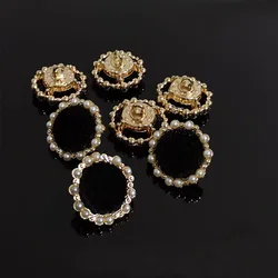 10Pcs/lot 18mm/20mm/23mm Flocking pearl button suit jacket woolen sweater shirt button dress hand sewn decorative button B033