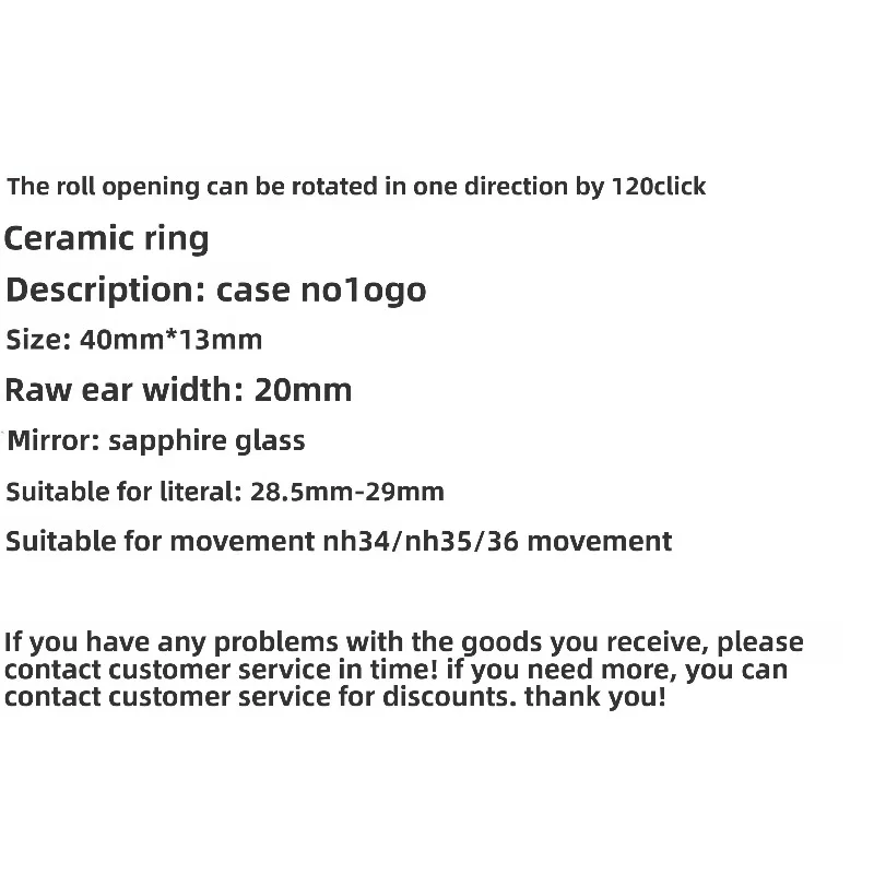 Für NH35-Uhrenzubehör, modifiziertes GMT-Uhrengehäuse aus Vollgold und Saphirglas für NH34/36-Uhrwerk