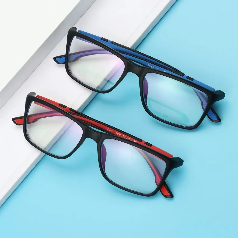 PC Square Eyeglasses Blue Ray Blocking Anti-Blue Light Reading Glasses Eye Protection Ultralight Square Eyeglasses Sports