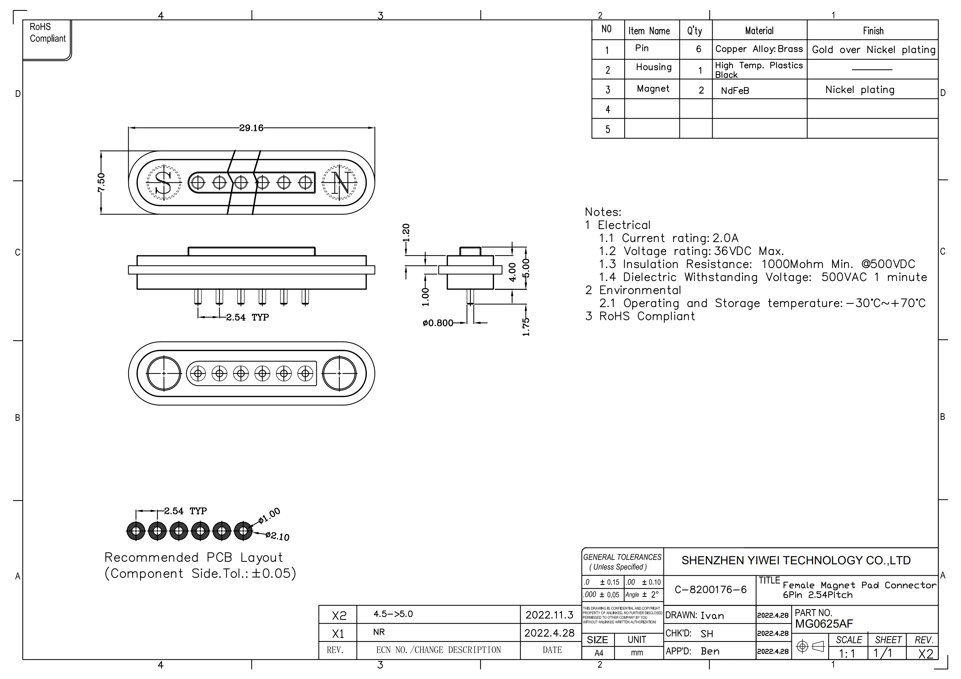 Magnetisches Pogo-Pin USB-C-Kabel Federbelasteter Typ-C 2 4 6 Positionen Steckverbinder Strom- und Datenübertragung für Smartwatch Schönheit & Gesundheit – Detail 14