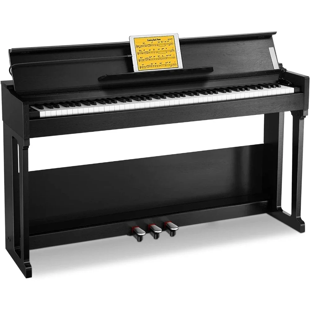 

Digital Piano, 88 Key Weighted Piano Keyboard for Beginner/Professional W/Three Pedals, Supports U-disk Music Playing