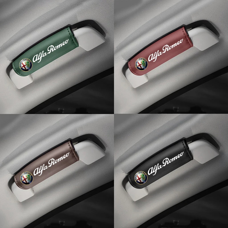 

2026 Горячий Alfa Romeo для Alfa Romeo Giulia Stelvio Giulietta 156 159 147 Mito Кожаный подлокотник на крышу автомобиля, ручка, перчатки P