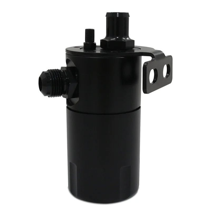 

AN10 5/8 Inch Port Fuel Tank Car Oil Catch Can 500ML Reservoir Universal Breather Tank Auto Accessories