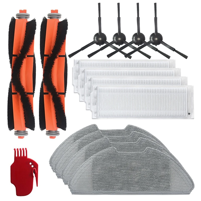 A01V-pour Xiaomi Mi Robot aspirateur-vadrouille 2 Pro Lite MJST1S MJSTL MJSTS MJST1SH accessoires de nettoyage brosse latérale principale tissus de vadrouille