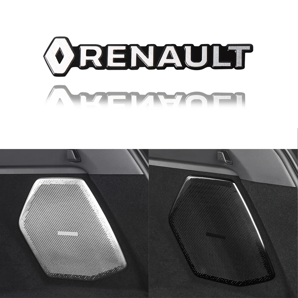 2/4 шт. автомобильные аудиоукрашения 3D алюминиевые наклейки с эмблемой для Renault Clio Kadjar Koleos Megane 2 ZOE Espace Scenic Captur Fluence 2/4 шт. автомобильные аудиоукрашения 3D алюминиевые наклейки с эмблемой для Renault Clio Kadjar Koleos Megane 2 ZOE Espace Scenic Captur Fluence