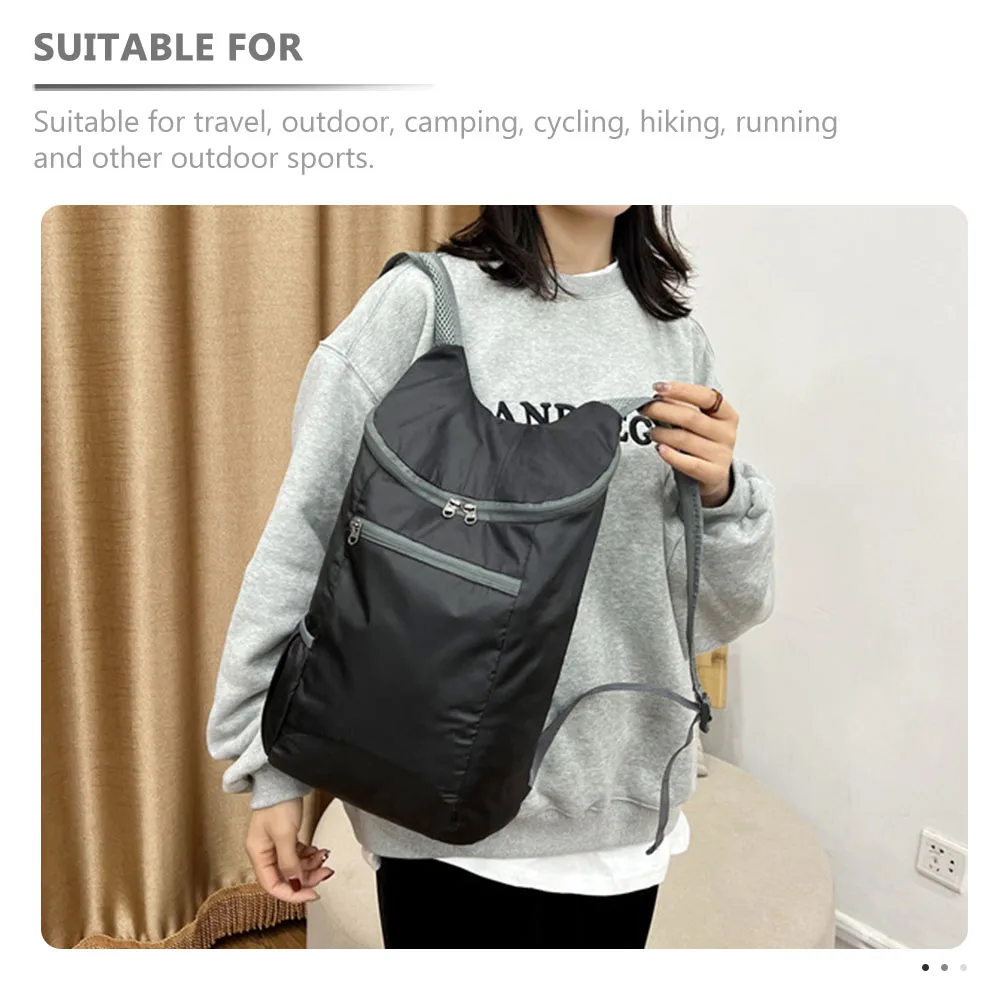 

1pc Waterproof Design Large Capacity Foldable Lightweight Hiking Backpack For Travel Outdoor Sports Wear-Resistant Polyester