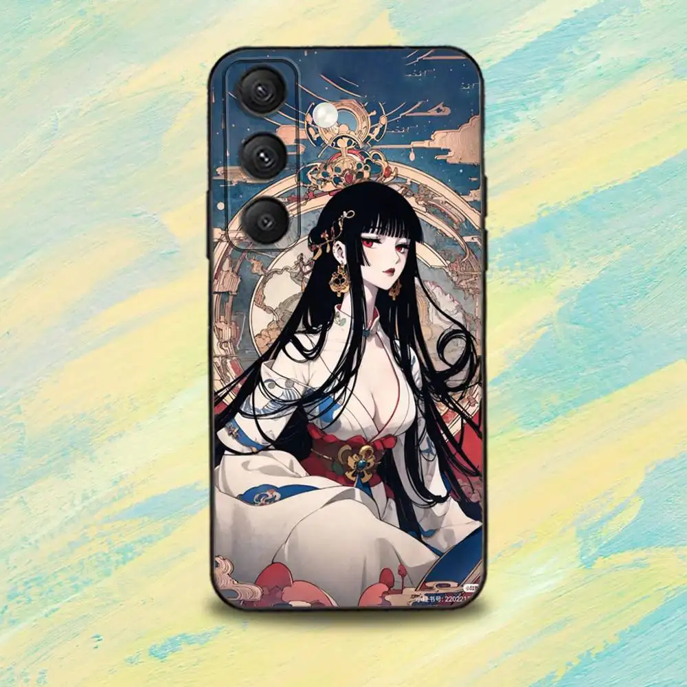 Casing Ponsel COOL H-HOLiC-ES untuk Samsung S22,S24,S25,S23,S20,S30,S21,Ultra,Plus,5G,Fe,Lite Penutup Ponsel Silikon Hitam