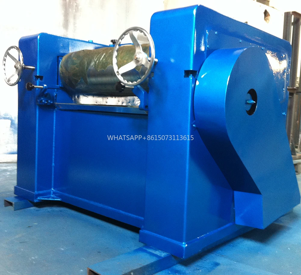 Automatic Triple Roll Mill Grinding Equipment/Three-Roller Grinder with Motor and Gear for Food Processing