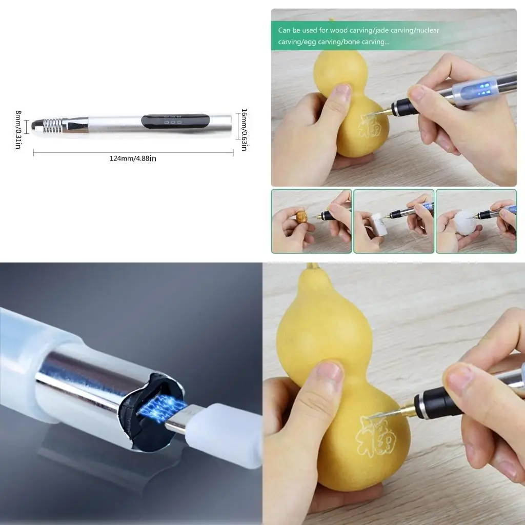 M7DA Drill Engraver Grinder 3.7V Grinding Machine USB Rechargeable Engraver Pen Grinding Machine 3 Speed