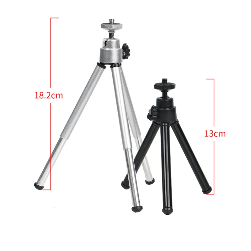 Máy Tính Để Bàn Mini Hợp Kim Nhôm 2 Phần Kính Thiên Văn Chân Máy, Máy Ảnh Camera Kính Thiên Văn Nhựa Chân Đế, Xoay 360 Độ PTZ