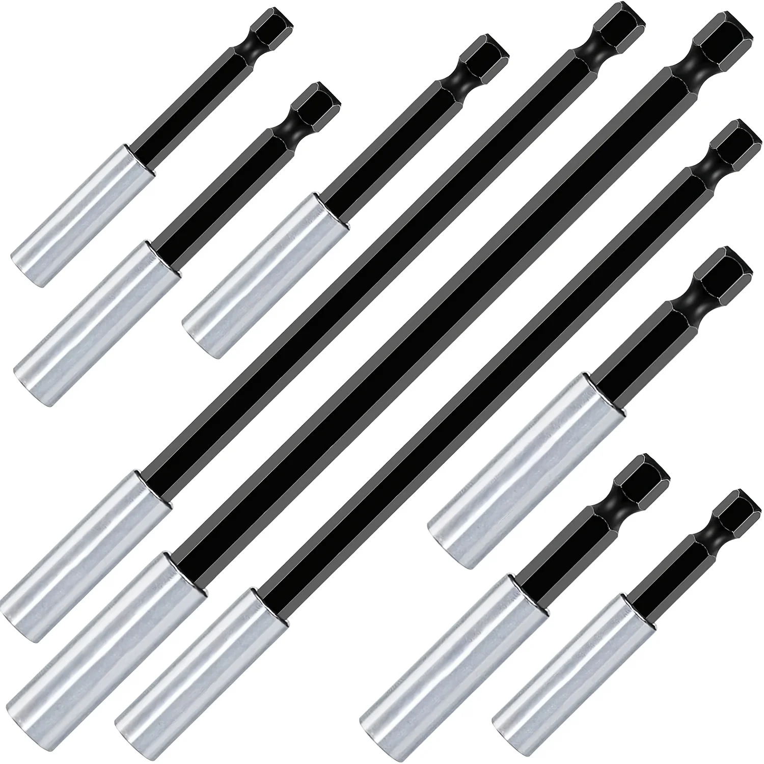 

Cr-V Screwdriver Bit Holders, Extension Socket Drill Bit Magnetic Holder Hex Shank Quick-Change Drill Bit Guide (2.5''4''6'')