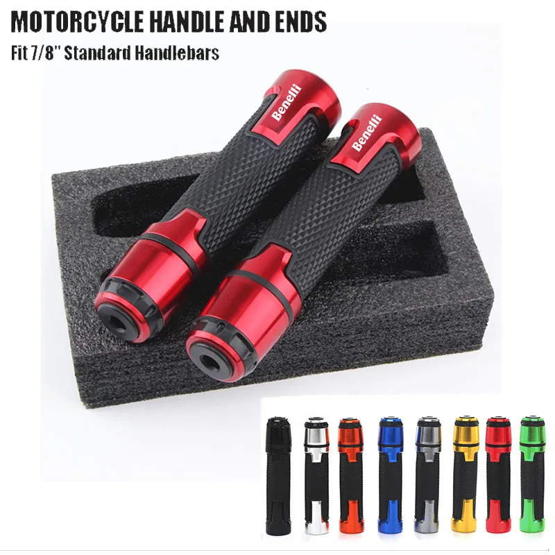 7/8'' 22mm Motorcycle Handlebar Handle Grips Bar Grip End For Benelli TNT600 BN302 TNT125 BJ500 STELS300 BN TNT 251 300 302 250