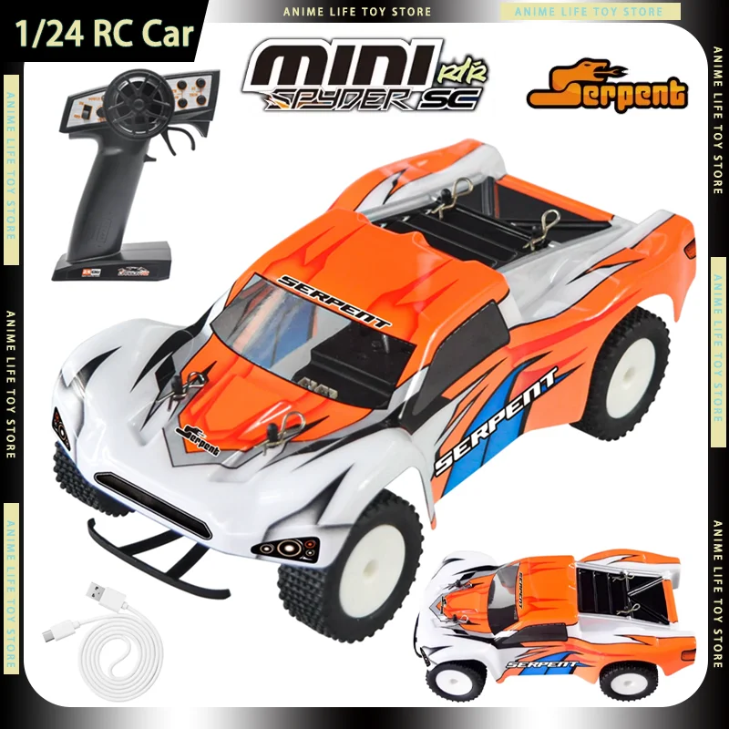 

Serpent Mini Spyder 1/24 SC Rc Car Climbing Offroad All-Terrain High Performance Electric Racing RC Cars Boys Birthday Gifts