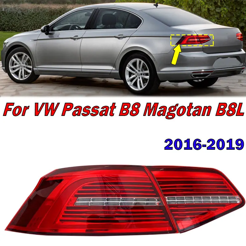 Car Light For Volkswagen VW Passat B8 Magotan B8L 2016 2017 2018 2019 Rear Tail Light Brake Signal Lamp Driving Lights Assembly