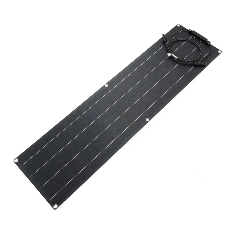 Imagem -05 - Kit de Painel Solar 600w 300w 18v Etfe Carregador de Célula Solar Monocristalino Flexível para Acampamento Iate Motorhome Carro Barco rv