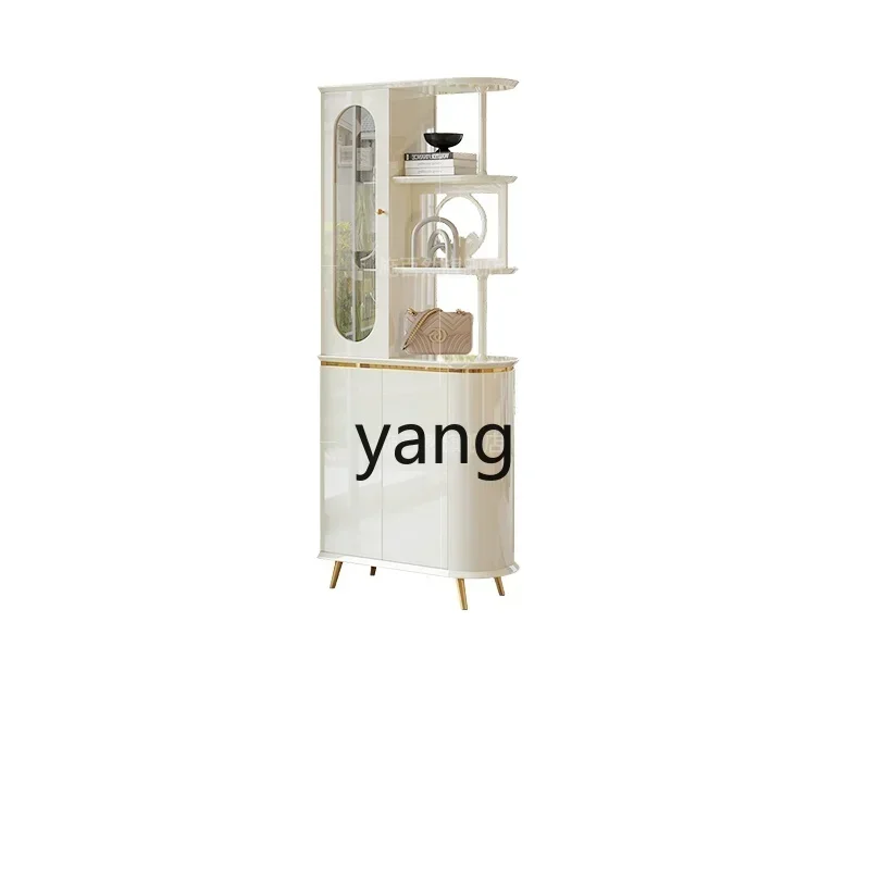 LTT entry living room small apartment entrance cabinet cream wind sofa side partition cabinet modern simple wine cabinet