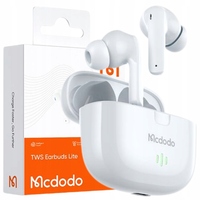 MCDODO WIRELESS HEADS BLUETOOTH 5 MICROPHONE WHITE ETUI