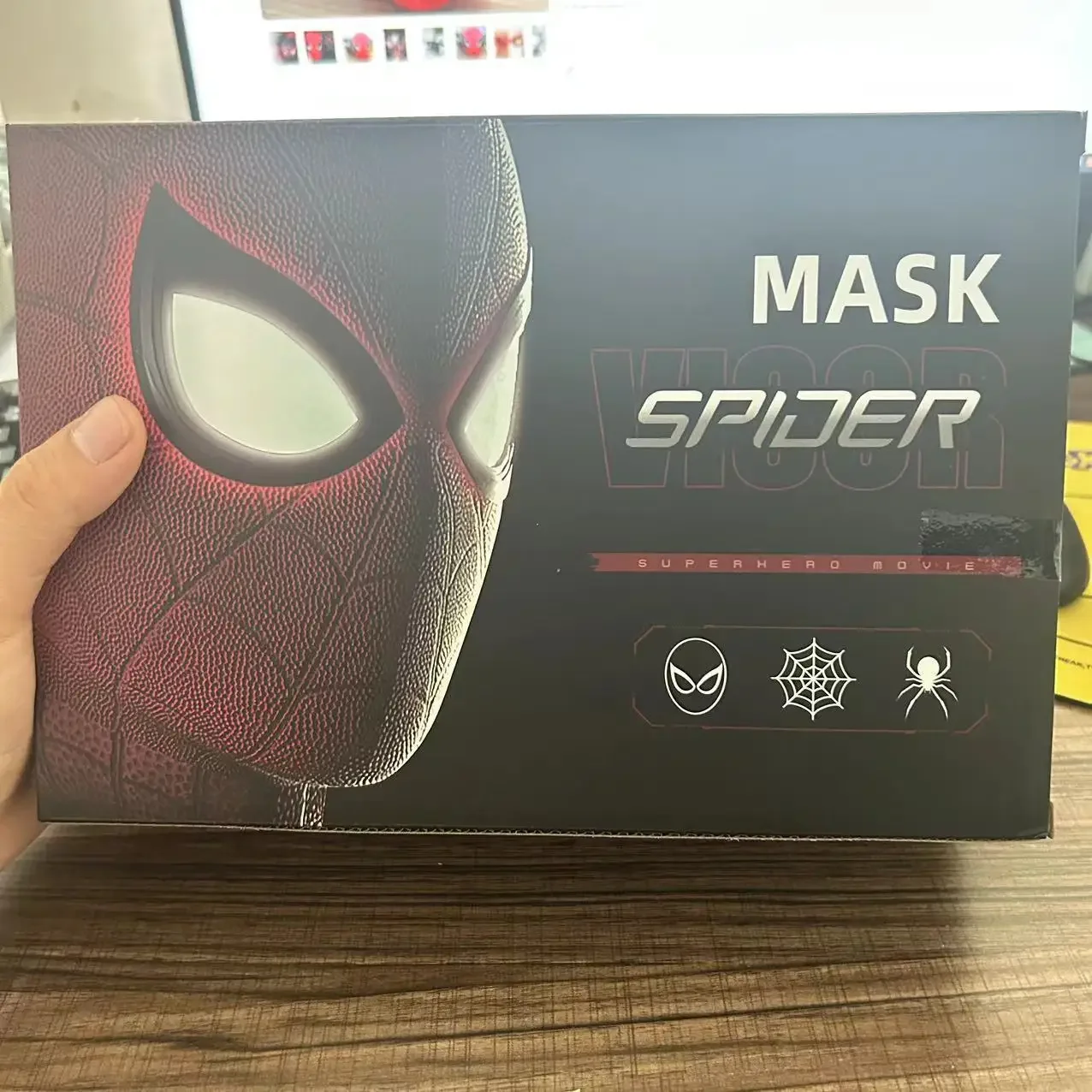 2024 New Spider-man:no Way Home Spider Man Mask Luxury Helmet Moving Eyes Movable Mask Cosplay Decoration Gift Toys