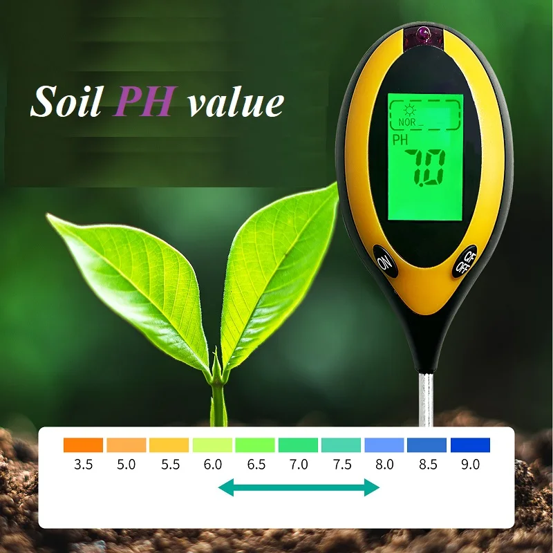 多機能土壌検出器,4 in 1