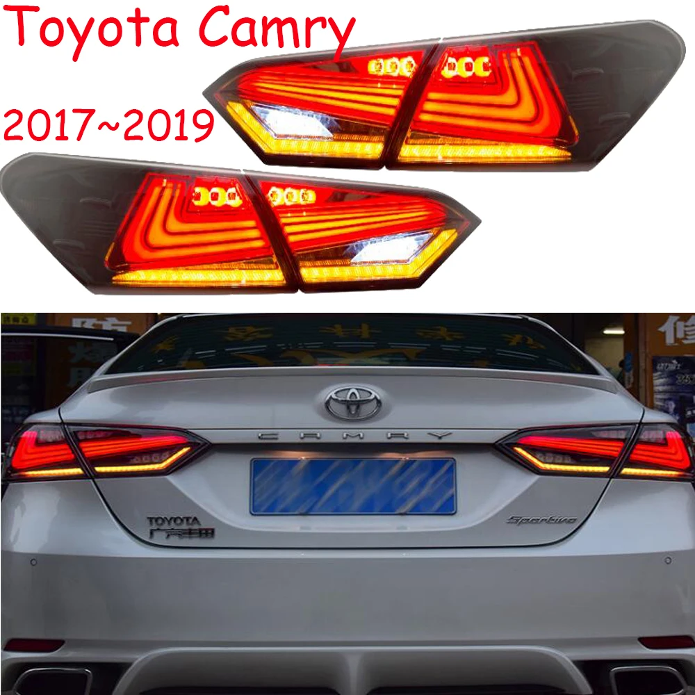 

dynamic Video show Driving+Brake+Signal LED rear lamp tail light for Camry Taillight 2017 2018 2019year Camry tail light