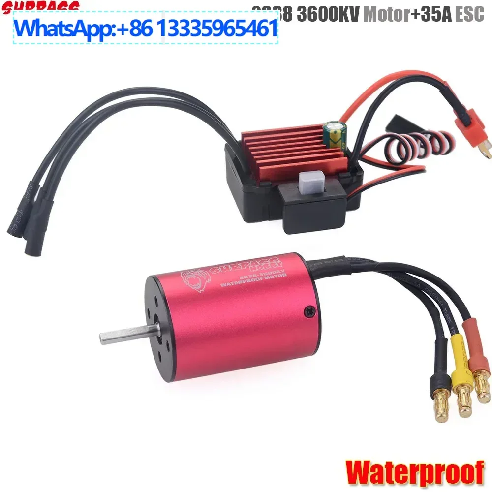 

Surpass-hobby King Kong series 2838 motor 3600KV + 35A ESC brushless waterproof set accessories