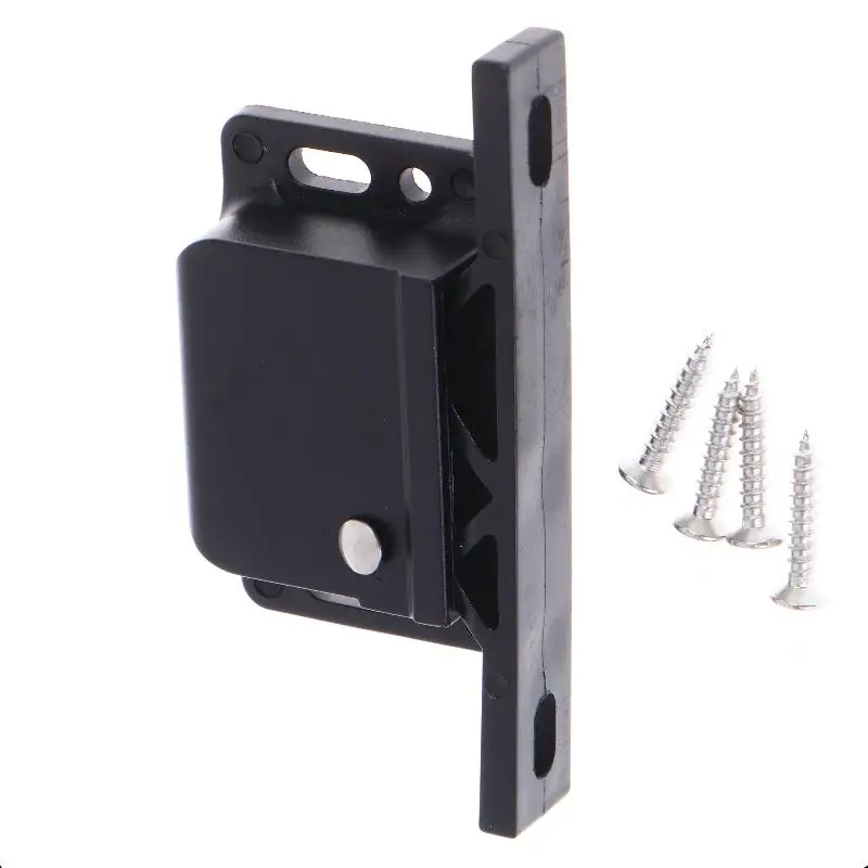 Push Open Spring Hook Lock Buckle Door Catch 1 2 4 Set Easy Mounting No Handle Required for Home Office Kitchen Furniture Doors