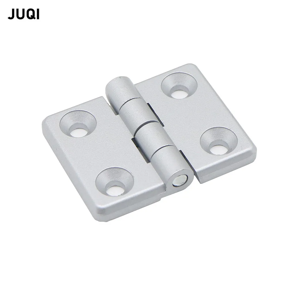 1PCS silver  zinc alloy square folding hinge surface mounted hinge  distribution cabinet industrial power cabinet 62x50mm