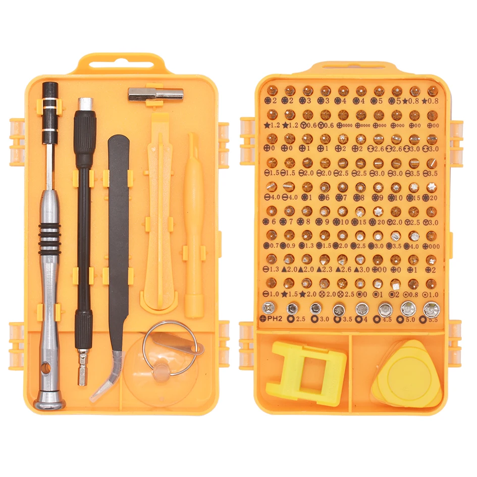 110 in 1 Precision Screwdriver Set Multi CRV Screw Driver Bit Combination Tools for Mobile Phone PC Toy Equipment iPad Wholesale