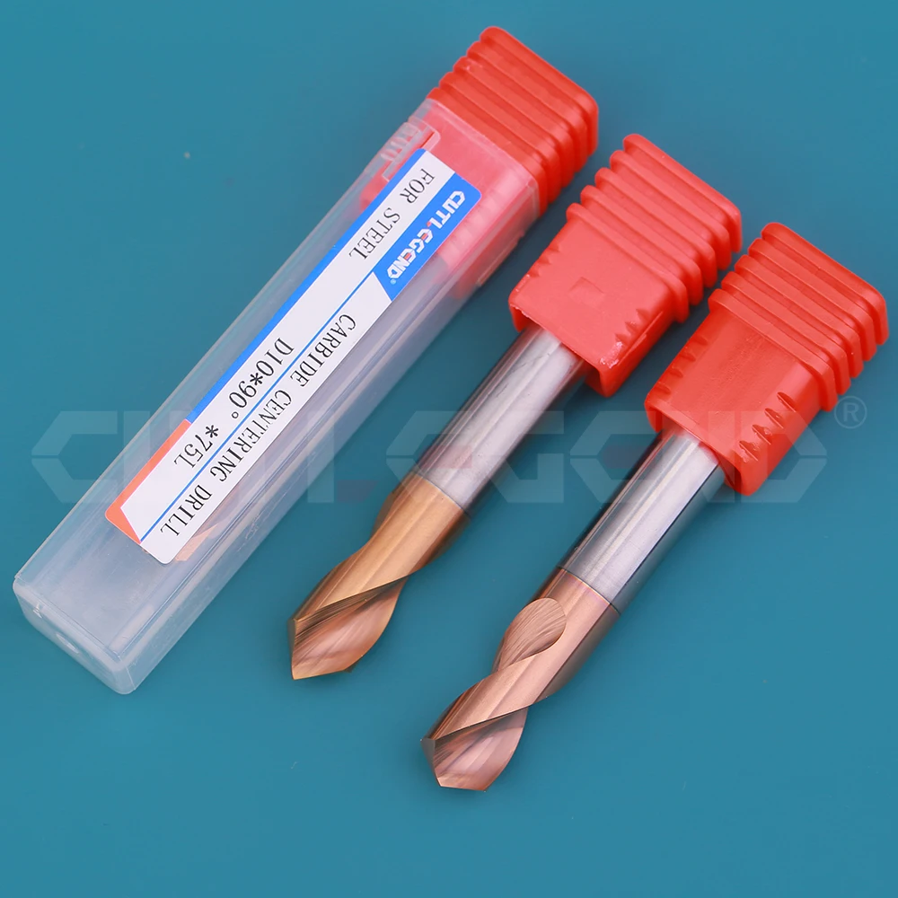 CUTLEGEND CNC Spot Drill Carbide Stub Center Bit 60 90 120 Degree 1-20mm Chamfer Location Prepare Guide Pilot Hole For Steel