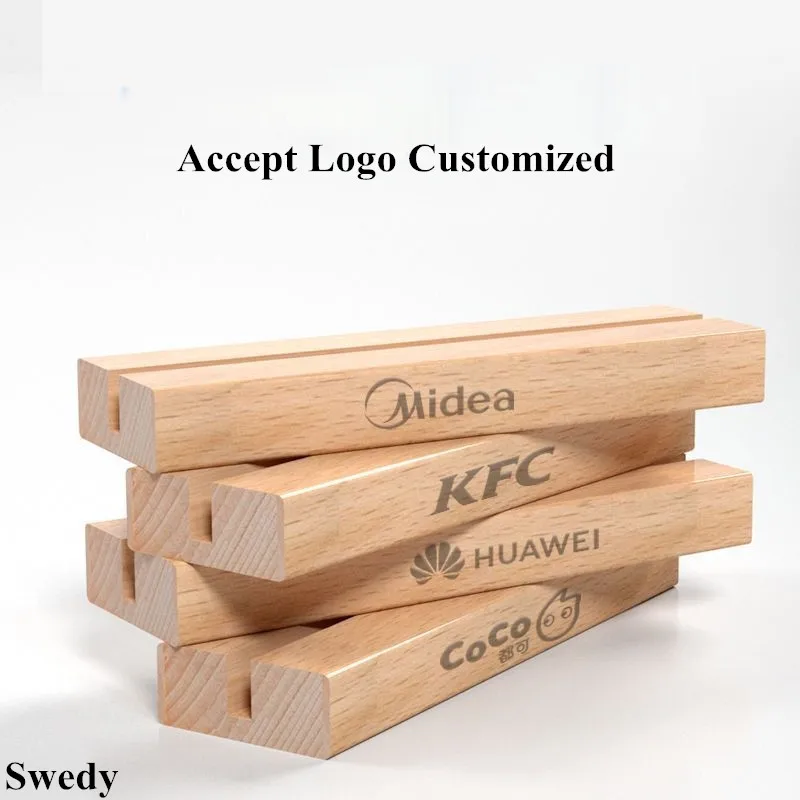 A5 148x210mm Double Magnetic Acrylic Sign Sign Holder Table Number Place Card Holder Wood Menu Holder Display Stand