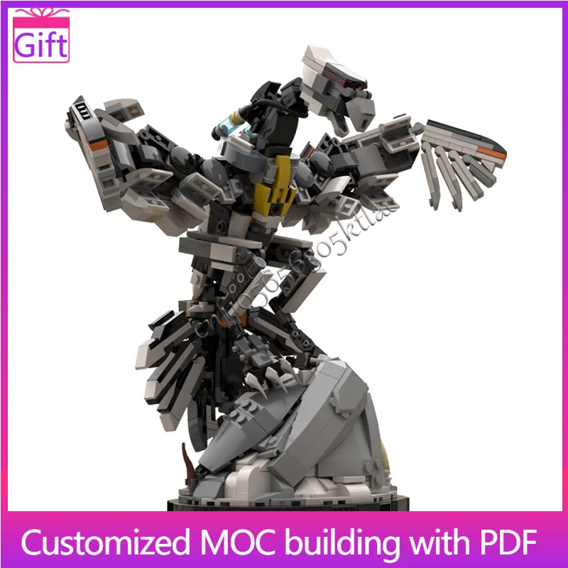 

950 PCS Sci Fi Mechanical Bird Creature Model Modular DIY Set Building Blocks Kids Assembly Display Toys Festival Surprise Gift