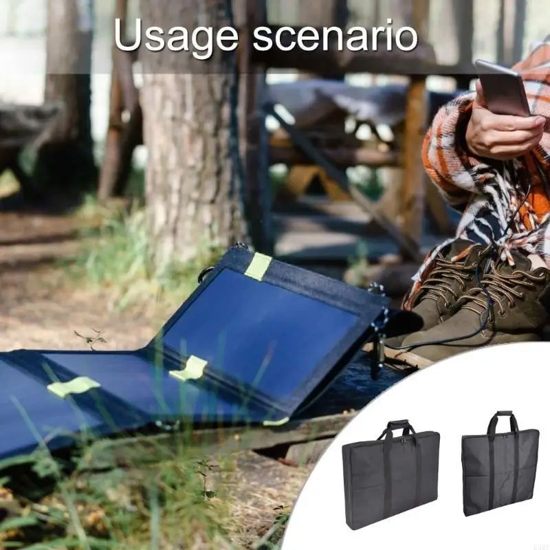 

E5BE Practical Solars Panel Bag with Multiple Layer Interior Designs Accessory for Secure Storage and Easy Portability