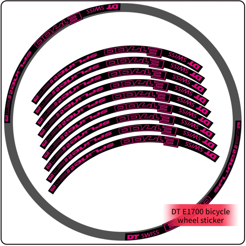 DT E1700 Mountain Bike Wheels Sticker MTB Rim Decals width 20mm Road Bicycle Wheelset Stickers 24 26\