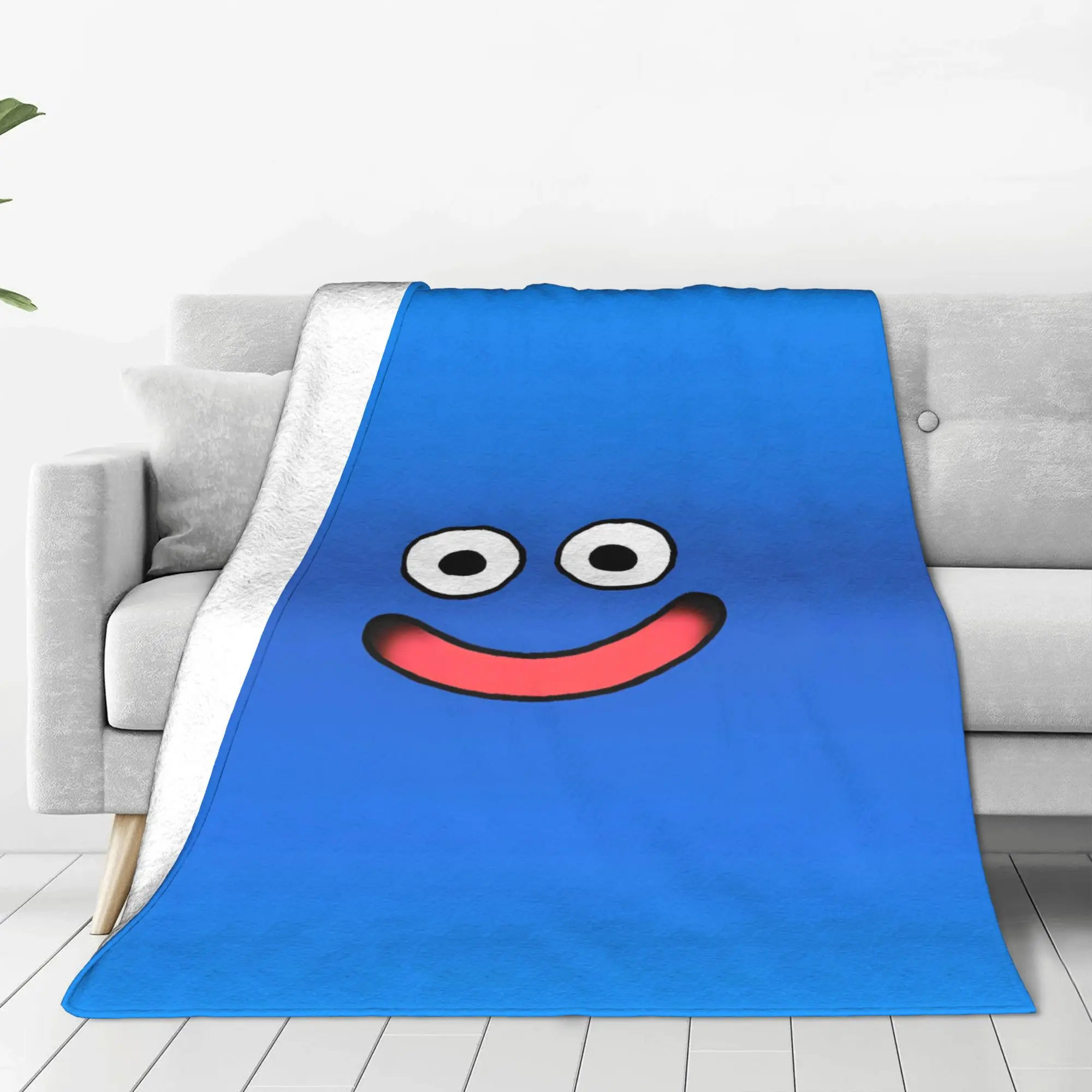 D-Dragon Quest Slime Super Warm Blanket  Girls Boys Plush Throw Blanket Graphic Couch Bed Flannel Bedspread Sofa Bed Cover
