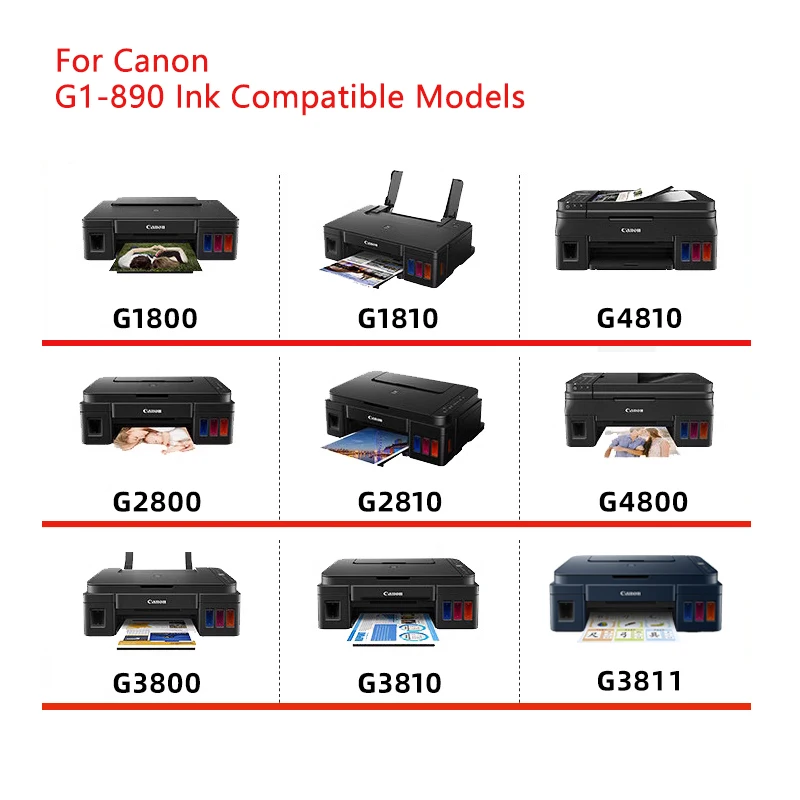 Canon GI-490 GI-790 GI-890 Ink Refill Kit 4 Color