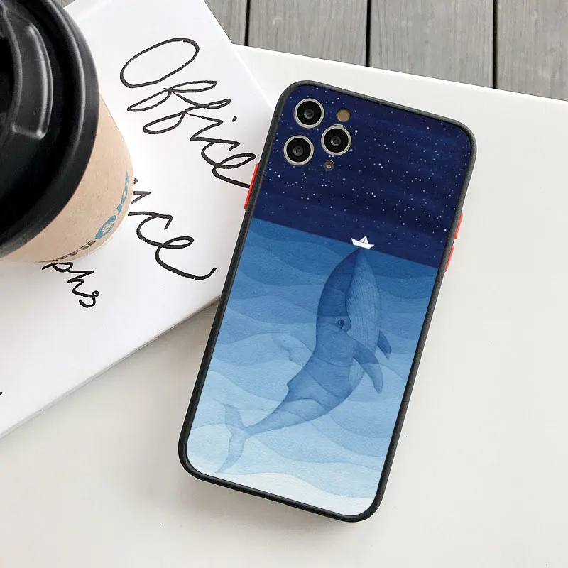 Whale Fish Wave Sea Handyhülle für iPhone X XR XS 17 15 13 14 12 11 Pro Max 14 16 Leuchtturm für iPhone 15 Plus stoßfeste Abdeckung – Detail 5