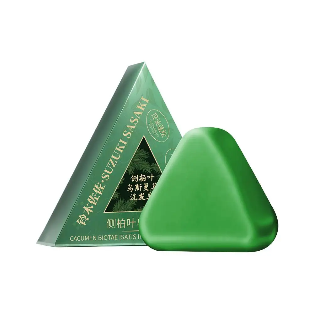 

Cypress Leaf Shampoo Soap Natural Plant-based Formula Gently Without Irritation Soap Deeply Cleanses Strengthens Hair Roots Soap