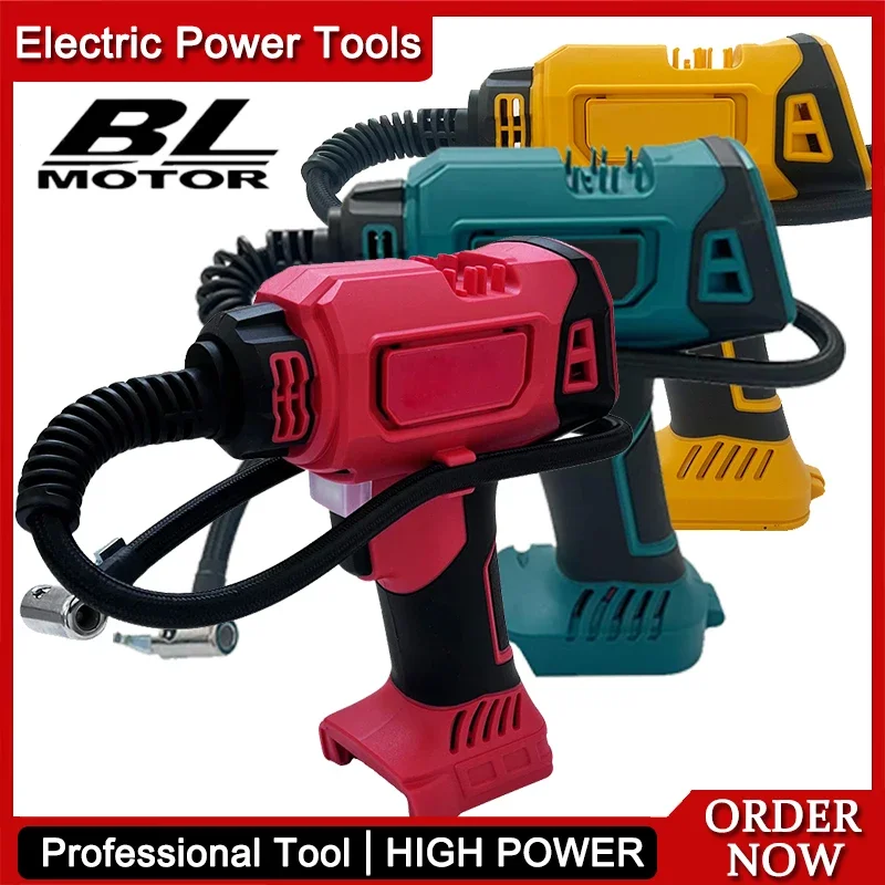 

Подходит для Milwaukee, электрический воздушный насос, портативный беспроводной автомобильный насос для шин, автоматический надувной воздушный компрессор для Makita, электроинструменты Dewalt