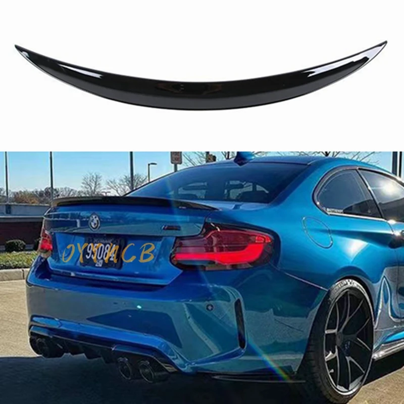 For BMW 2 Series F22 F23&M2 F87 M4/PSM /MP Style ABS Glossy black Rear Spoiler Trunk wing 2014-2020