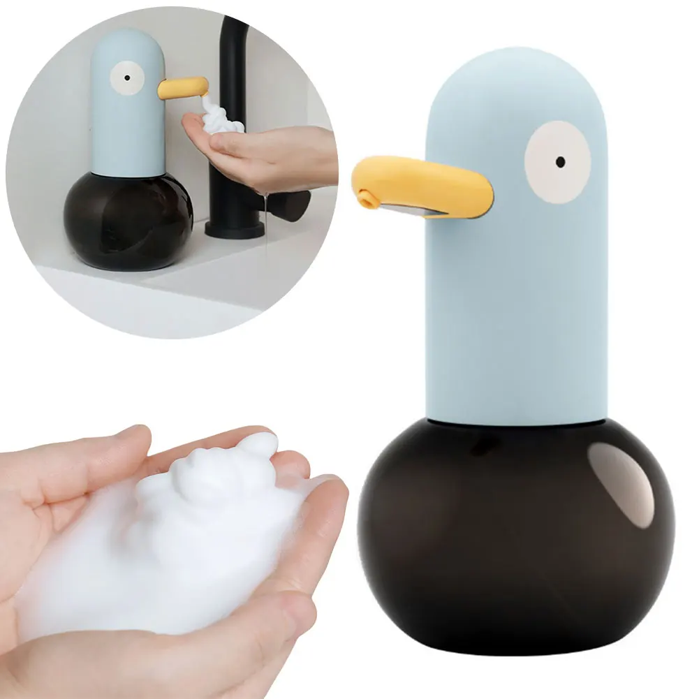 Cute Duck Automatic Foaming Soap Dispenser Touchless Hand Soap Dispenser Rechargeable Hands Free Auto Soap Dispenser