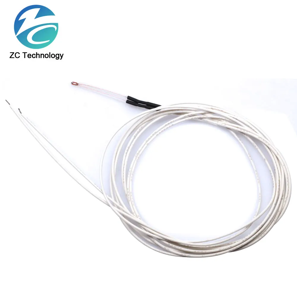 5pcs 3D Pringter 100K ohm NTC 3950 Thermistors Sensors with Cable 3D Printers Parts For Reprap Mend Part Temperature Accessories