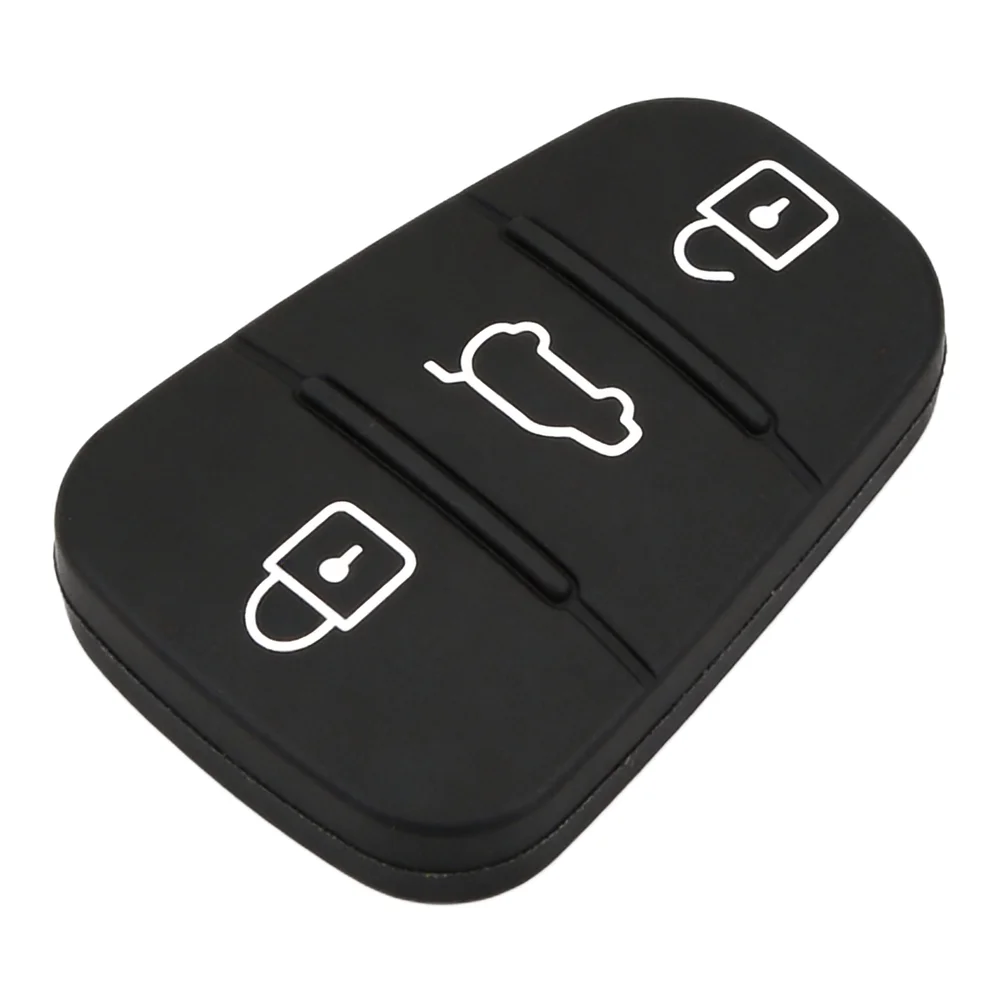 2x Remote Car Key Fobs Case 3 Button Rubber Cover Compatible with For Hyundai I10 I20 I30 and CEE\'D 2012 Vehicle