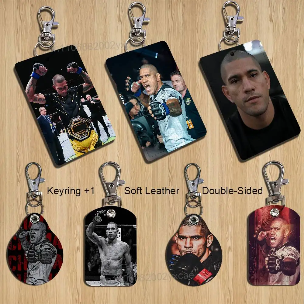 

Weight category Alex Pereira Card Holder Keychain Key Ring Door Lock Access Protective Case For Security Gift