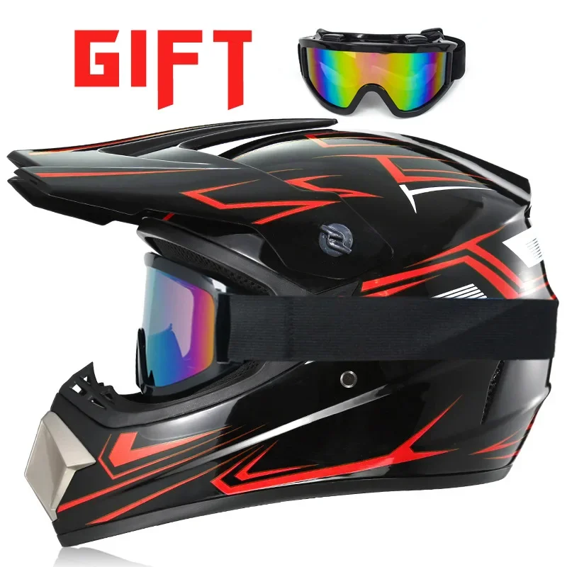 New Safety Motocross Accessories Crash Helmet Casco Motocross Bicycle Downhill Capacete Cross Helmet Abs Unisex Casco Para Motos