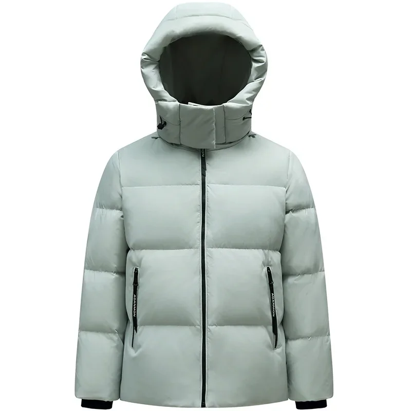 Super thick short down jacket is simple, fashionable, loose and thicker.