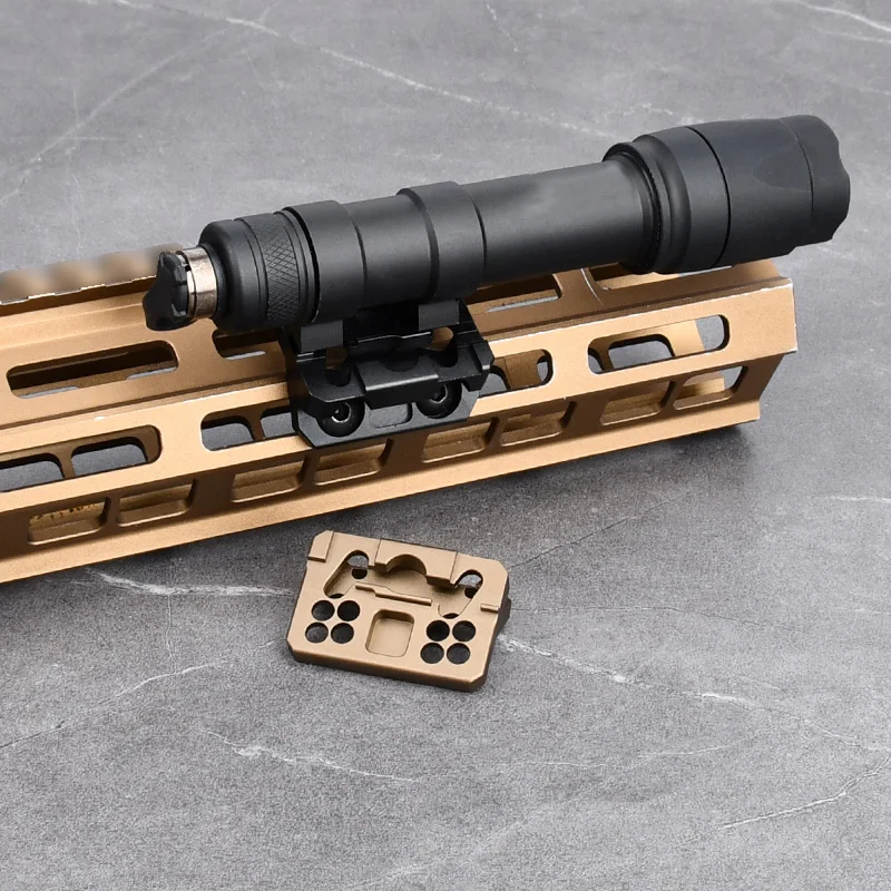 Wadsn ไฟฉาย M600 M300ยุทธวิธี, ไฟฉายชดเชยฐานอาวุธปืนอัดลม SMR mlok keymod MINI Scout Light พอดีกับราง20มม.