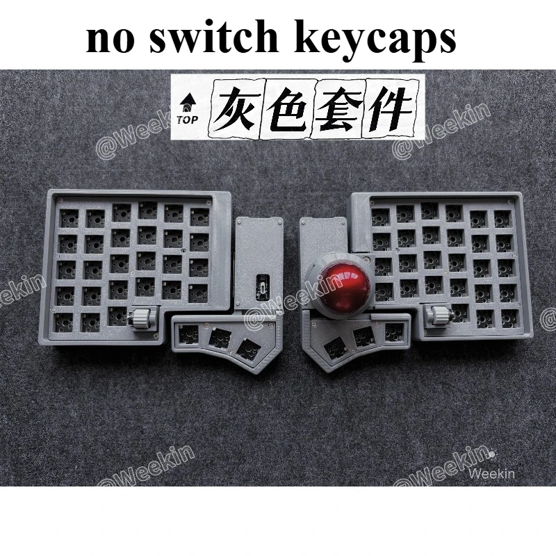 CCK-BALL 角度調整可能 分割トラックボール キーボード ZMK/QMK CCK-BALL スプリット トラックボール キーボード ワイヤレス デュアル