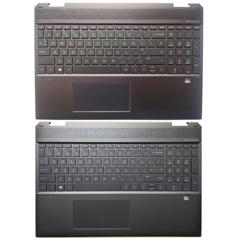 

New For HP SPECTRE X360 15-DF TPN-Q213 US Laptop Keyboard with palmrest upper cover backlight