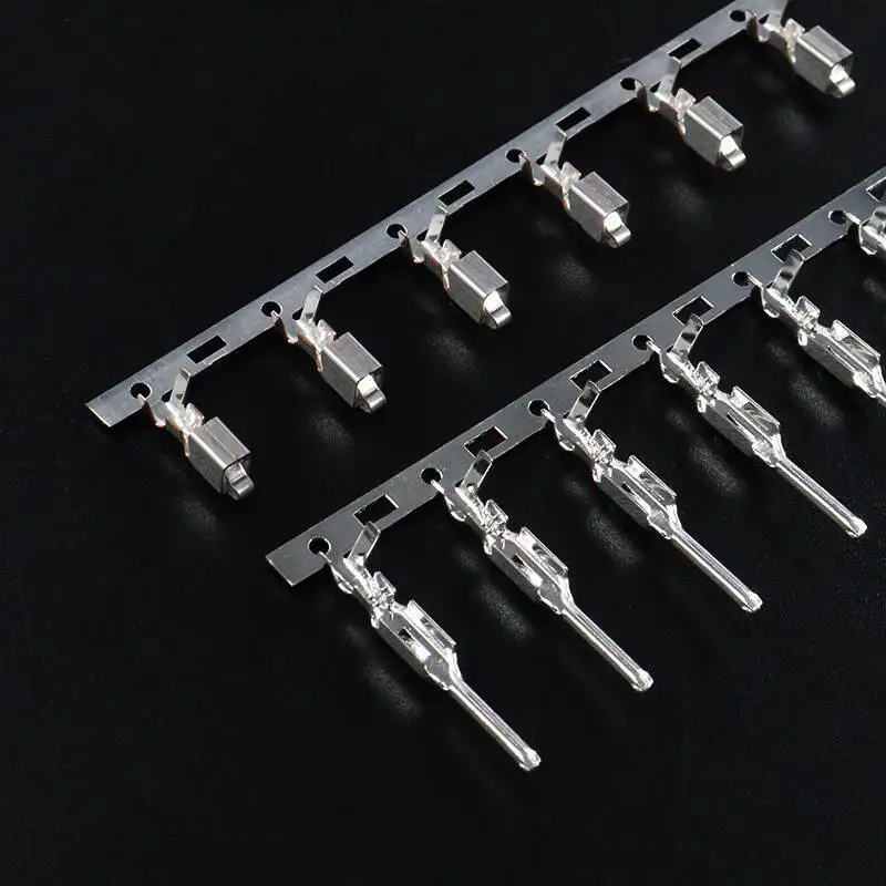 100 Stück VH3.96 Kaltpress-Steckverbinder Männlich Weiblich 3,96MM Crimp Phosphorbronze – Detail 2
